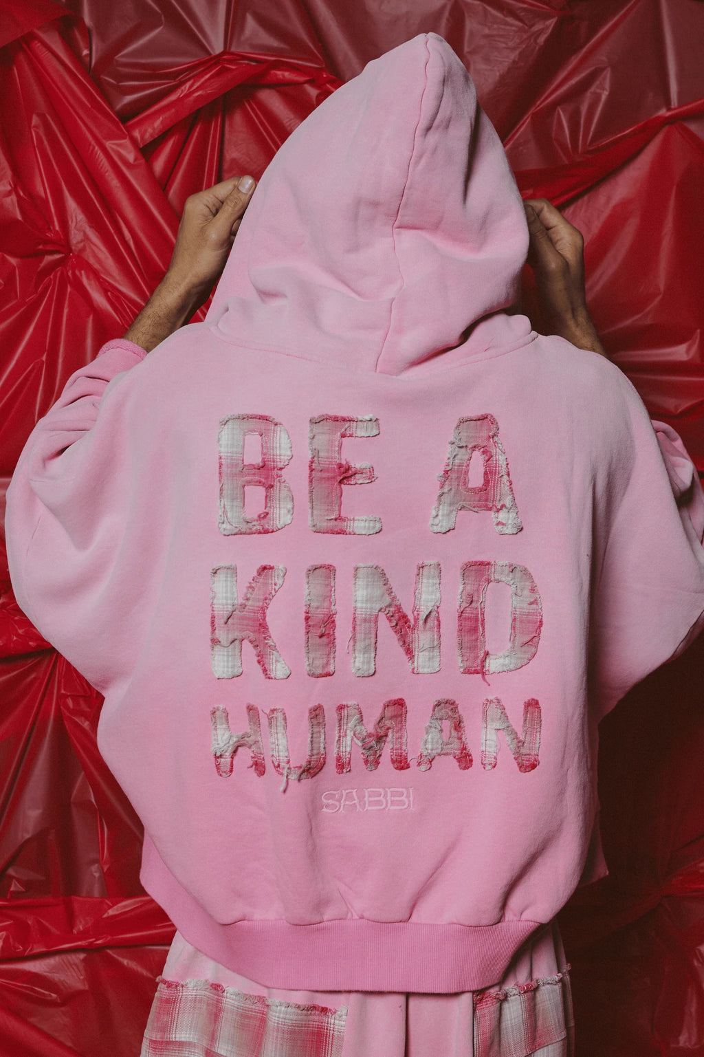 THE BE A KIND HUMAN HOODIE - Pink