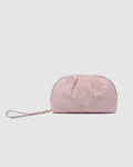 Sarski Suedette Makeup Bag - Pale Pink