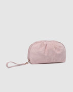 Sarski Suedette Makeup Bag - Pale Pink