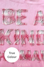 THE BE A KIND HUMAN HOODIE - Pink