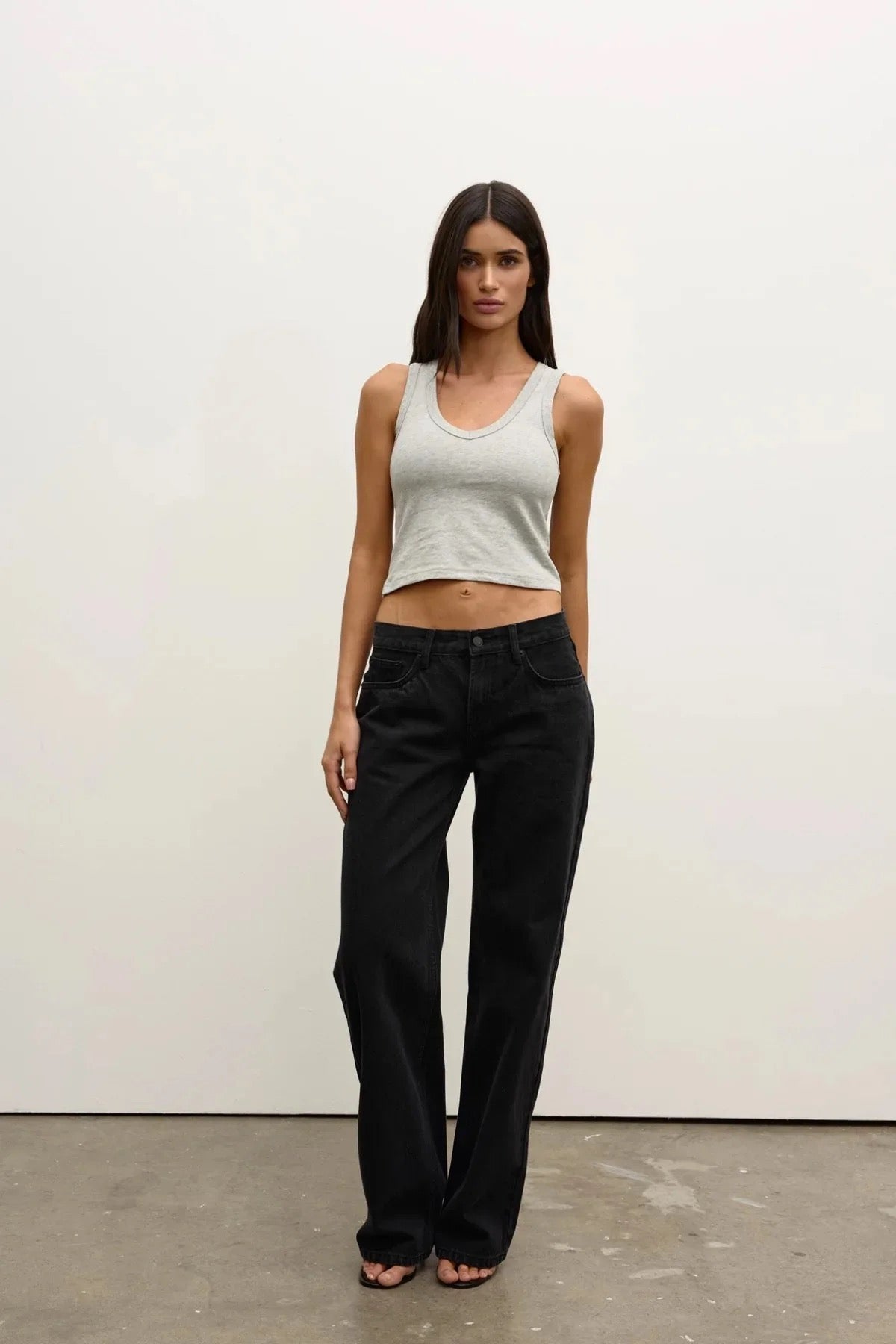 Hali Top - Grey Marle