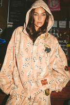 The Be-Youtiful Zip Hoodie - Pink Camo