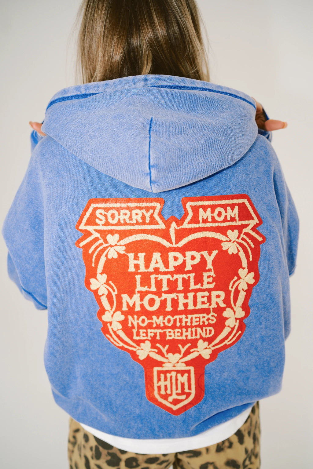 SORRY MOM HOODIE - Indigo