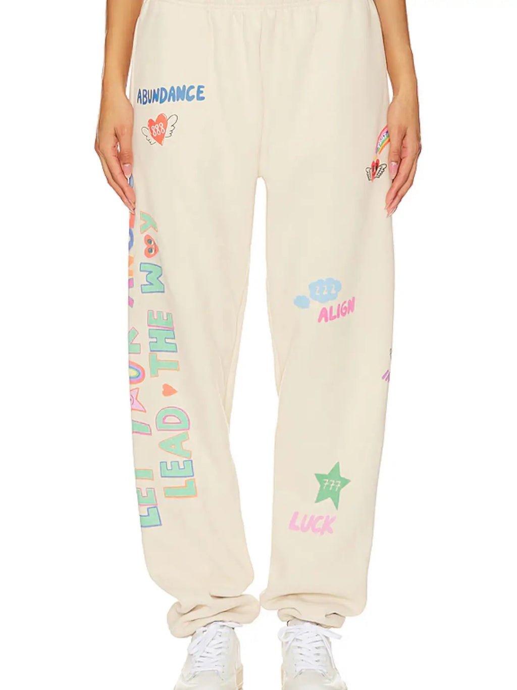 Angels All Around You Sweatpants - Beige
