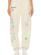 Angels All Around You Sweatpants - Beige