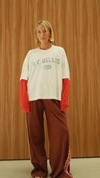 Layered BB Club Tee - White/Red