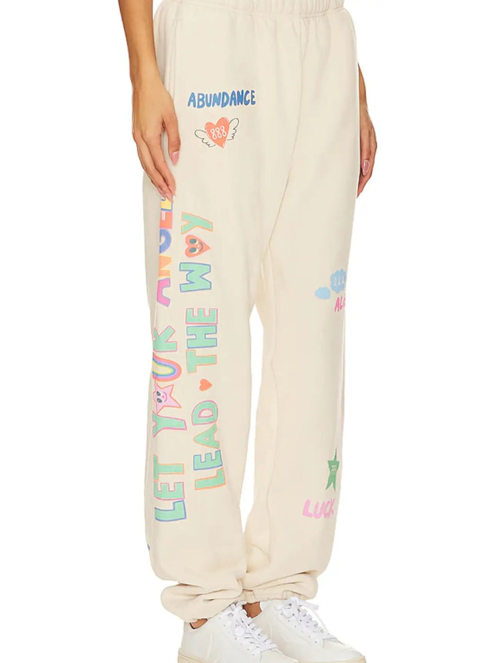 Angels All Around You Sweatpants - Beige