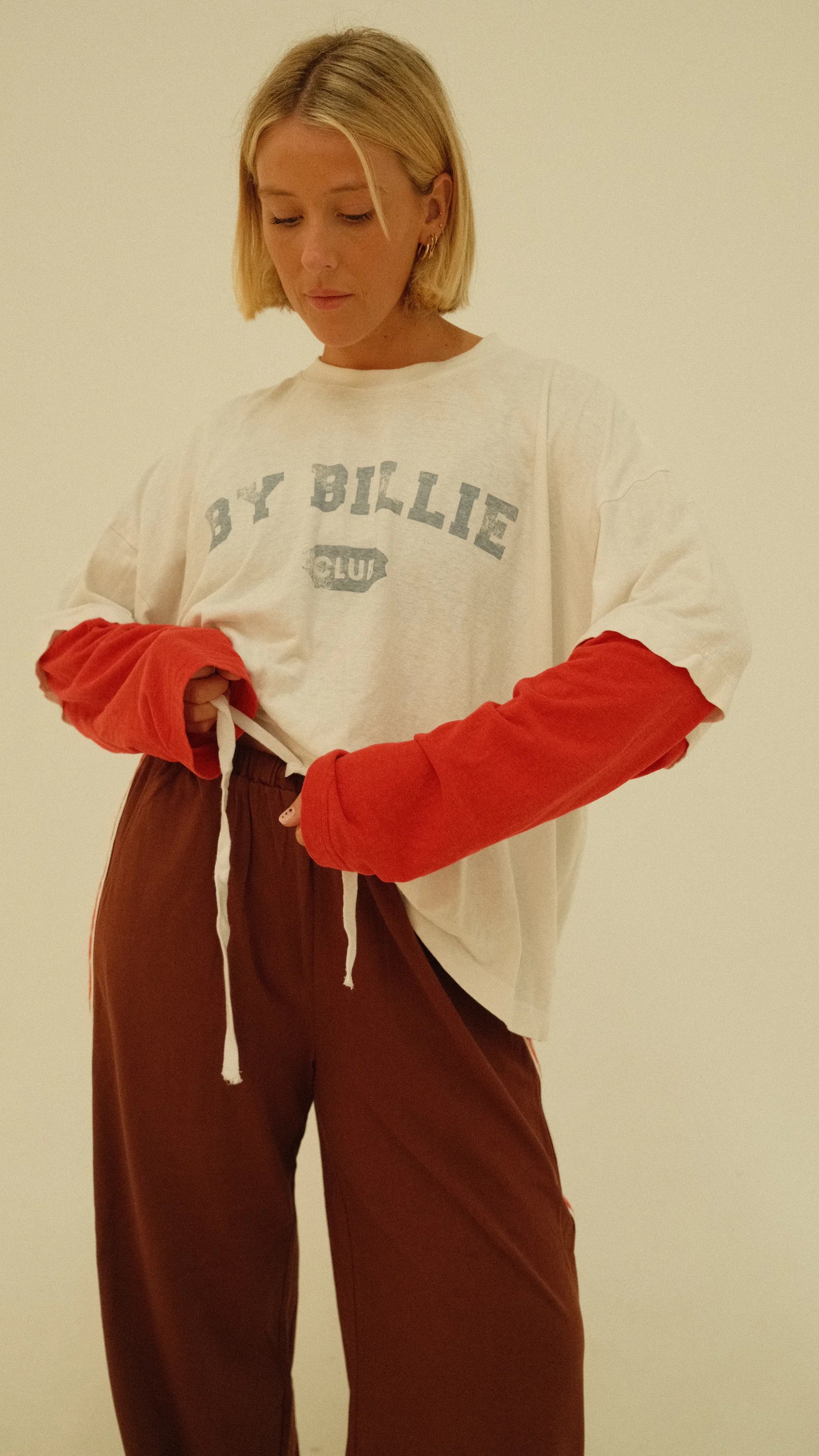 Layered BB Club Tee - White/Red