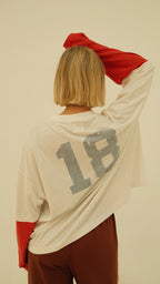 Layered BB Club Tee - White/Red