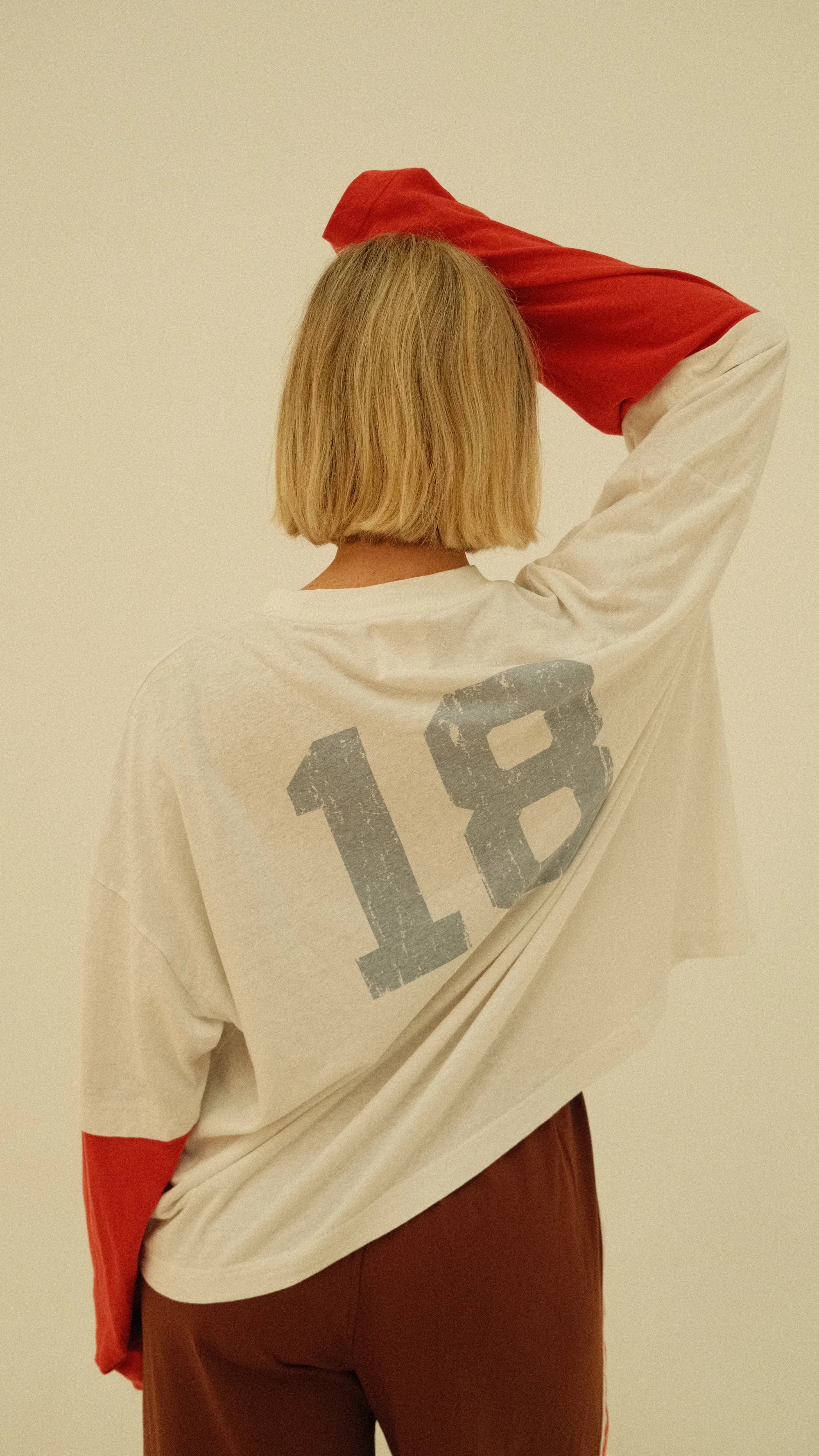 Layered BB Club Tee - White/Red