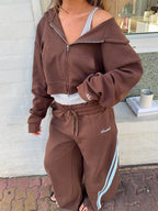 Ssaint Barrel Pant - Brown/Blue