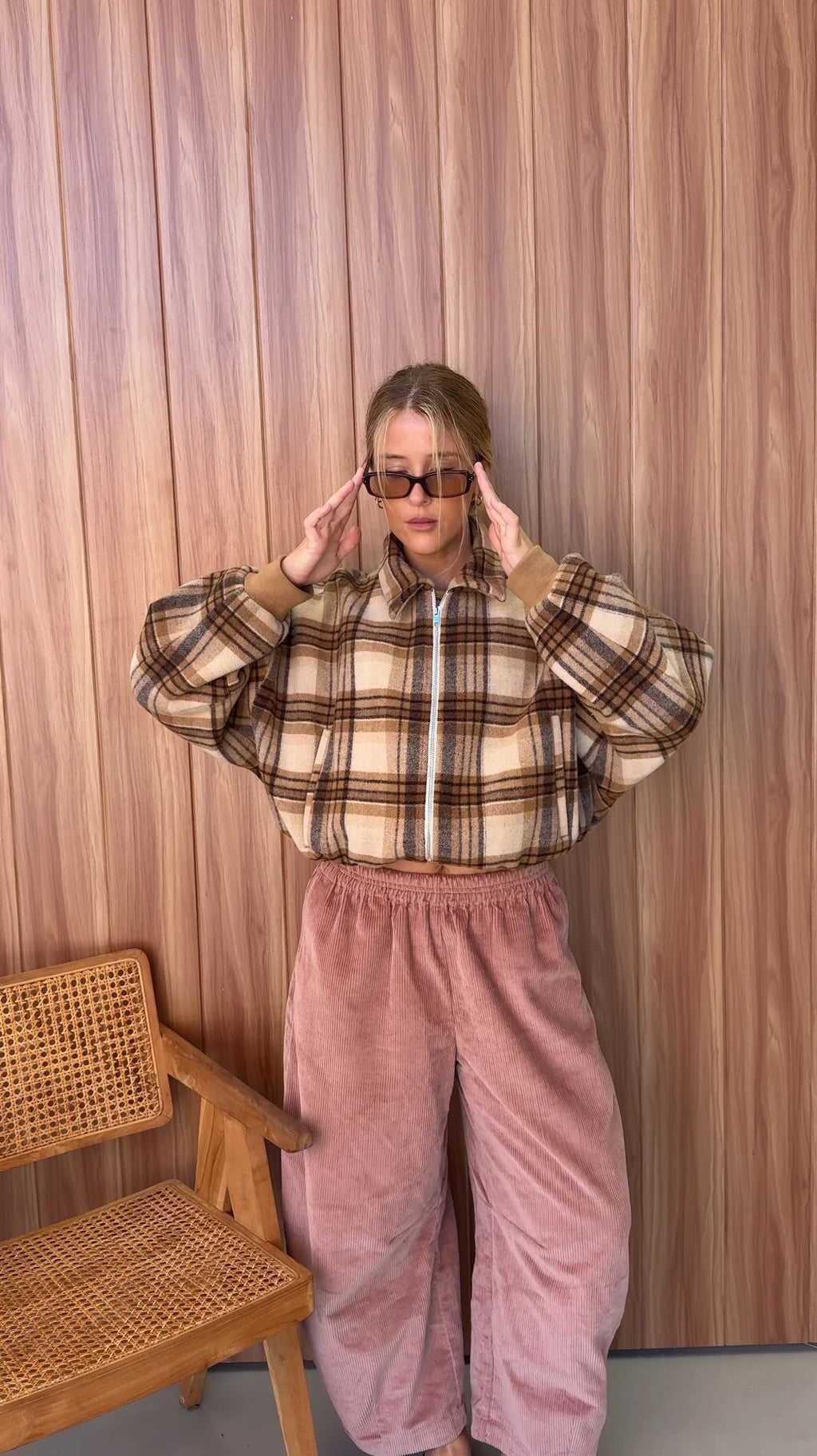 Sage Check Bomber
