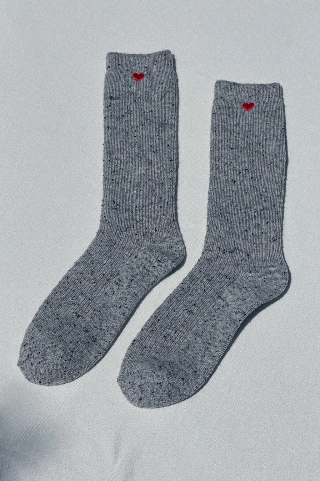 Embroidered Snow Socks - Cookies & Cream