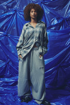 BE A KIND HUMAN OVERSIZED SHIRT - Blue