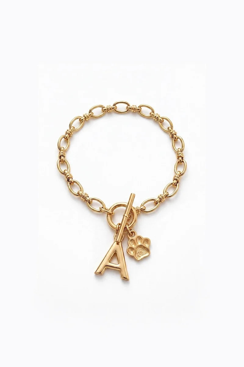 Design Your Own Latch and Lock Bracelet - Gold