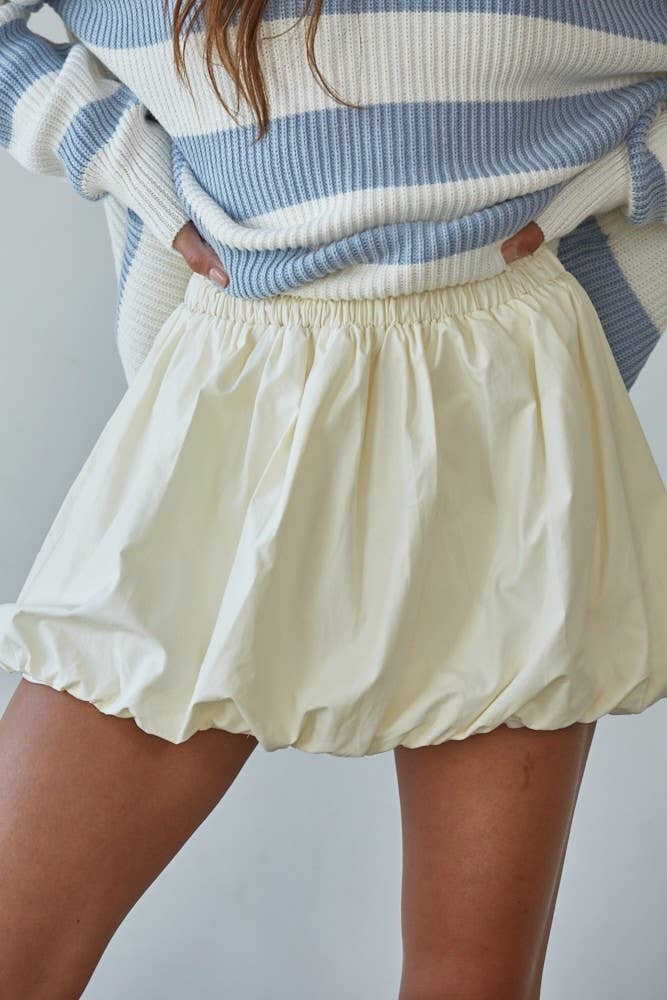 Bubble Hem Mini Skort