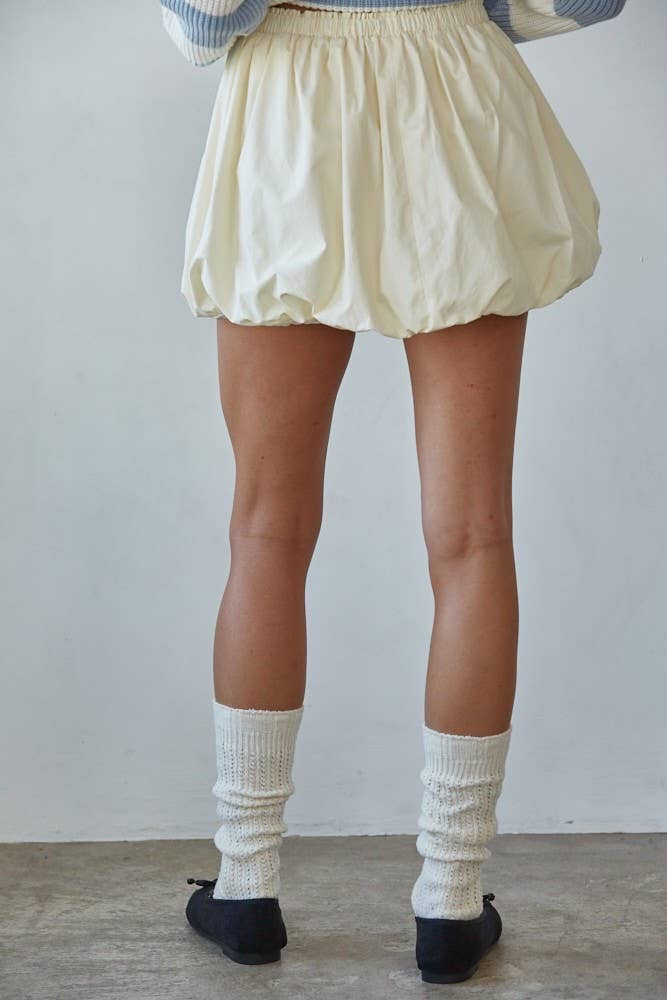 Bubble Hem Mini Skort