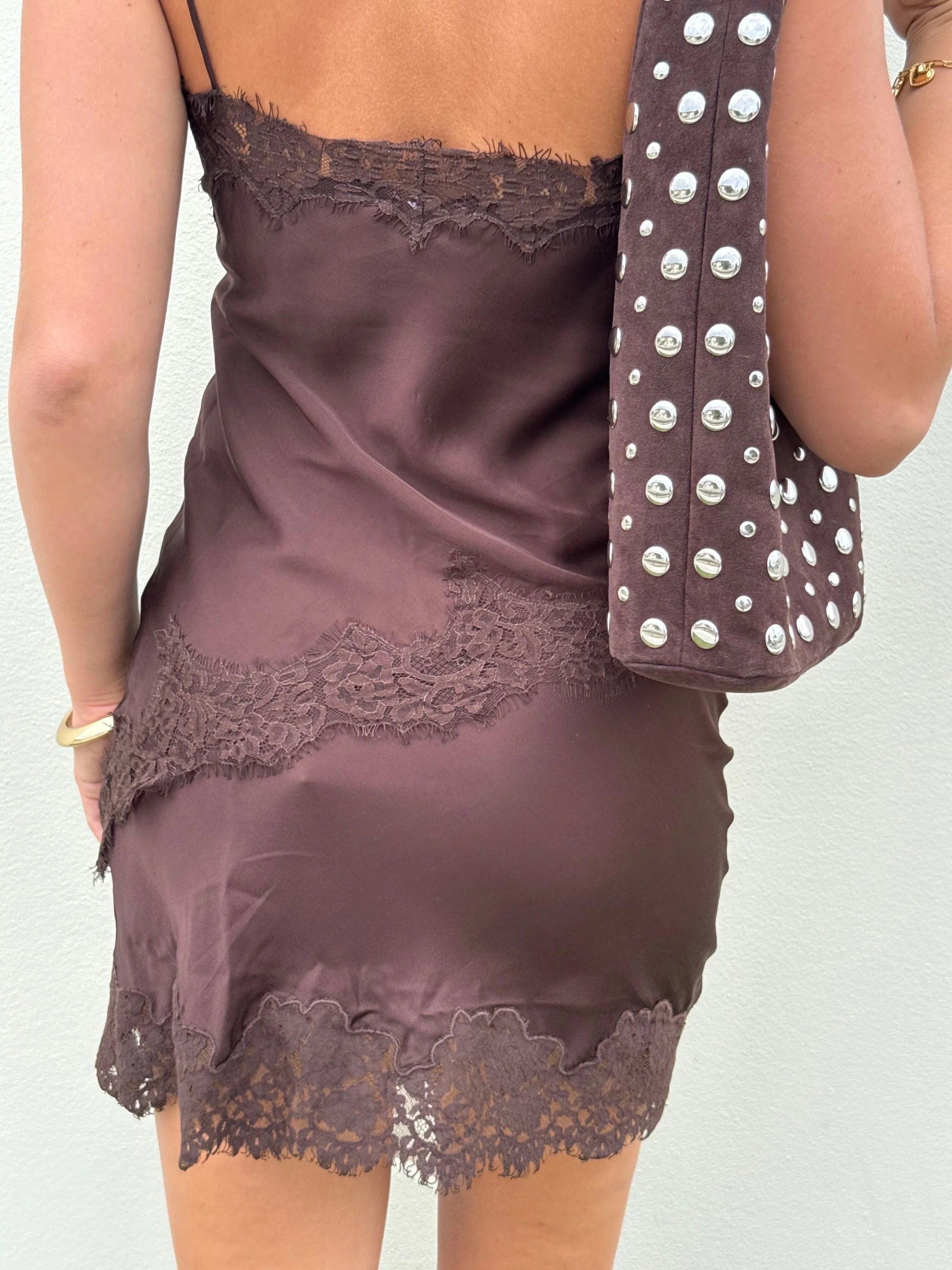 Lumi Mini Skirt - Espresso