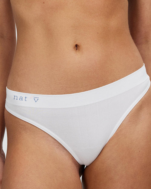 Cheeky G String - Blanco