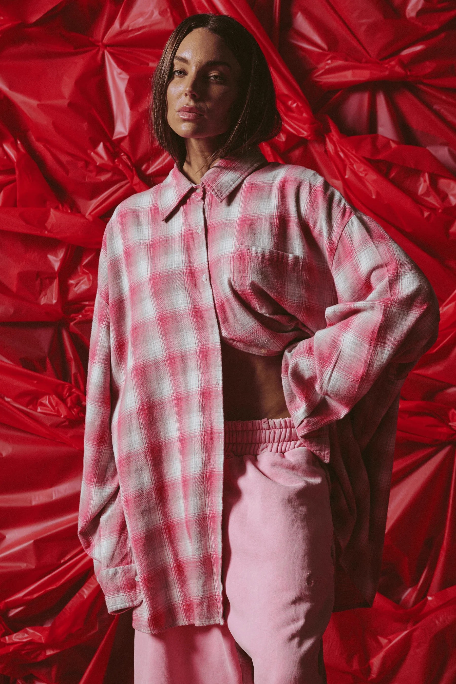 BE A KIND HUMAN OVERSIZED SHIRT - Pink