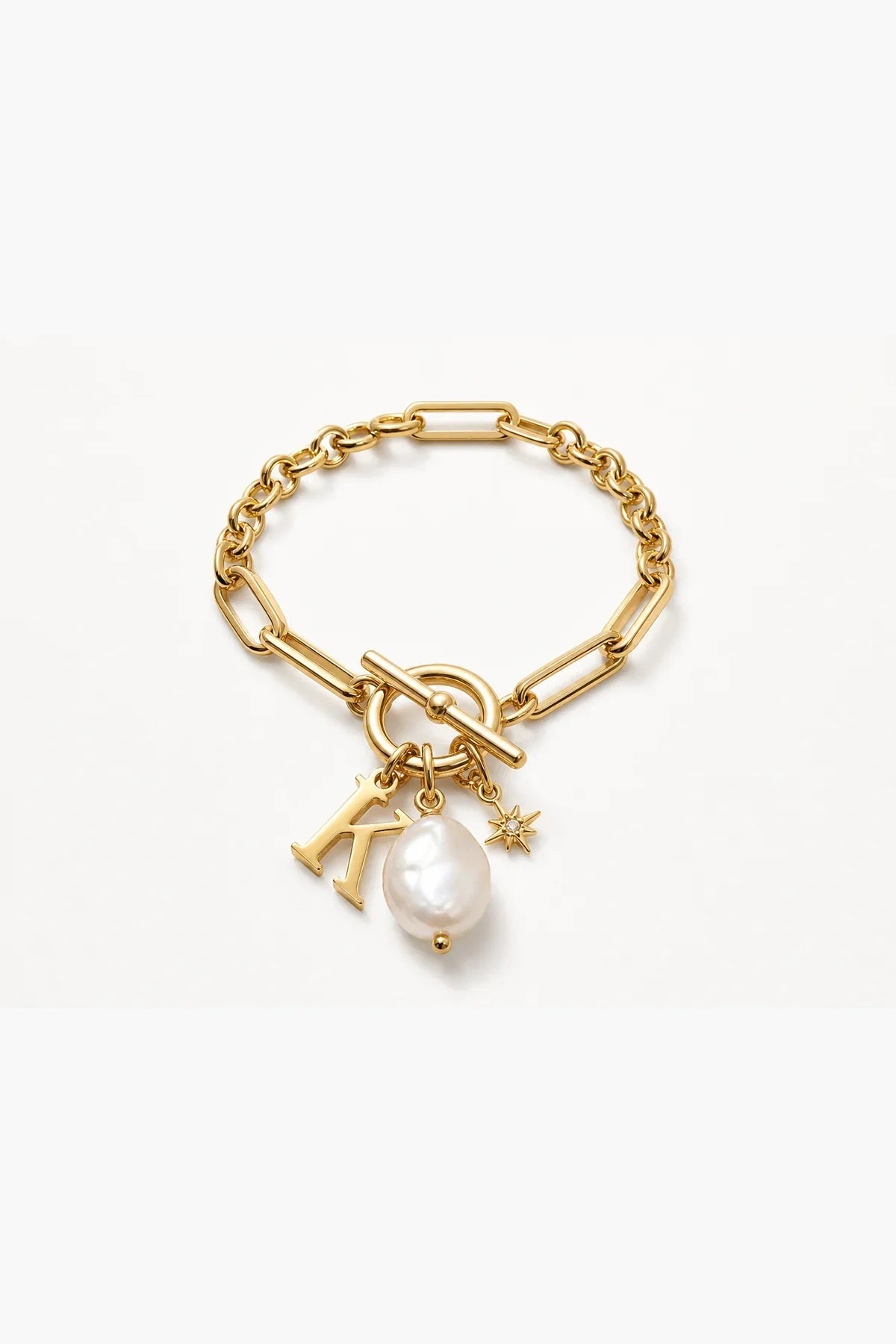 Design Your Own Latch and Lock Bracelet - Gold
