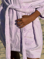 Lilac Cotton Beach & Bathrobe