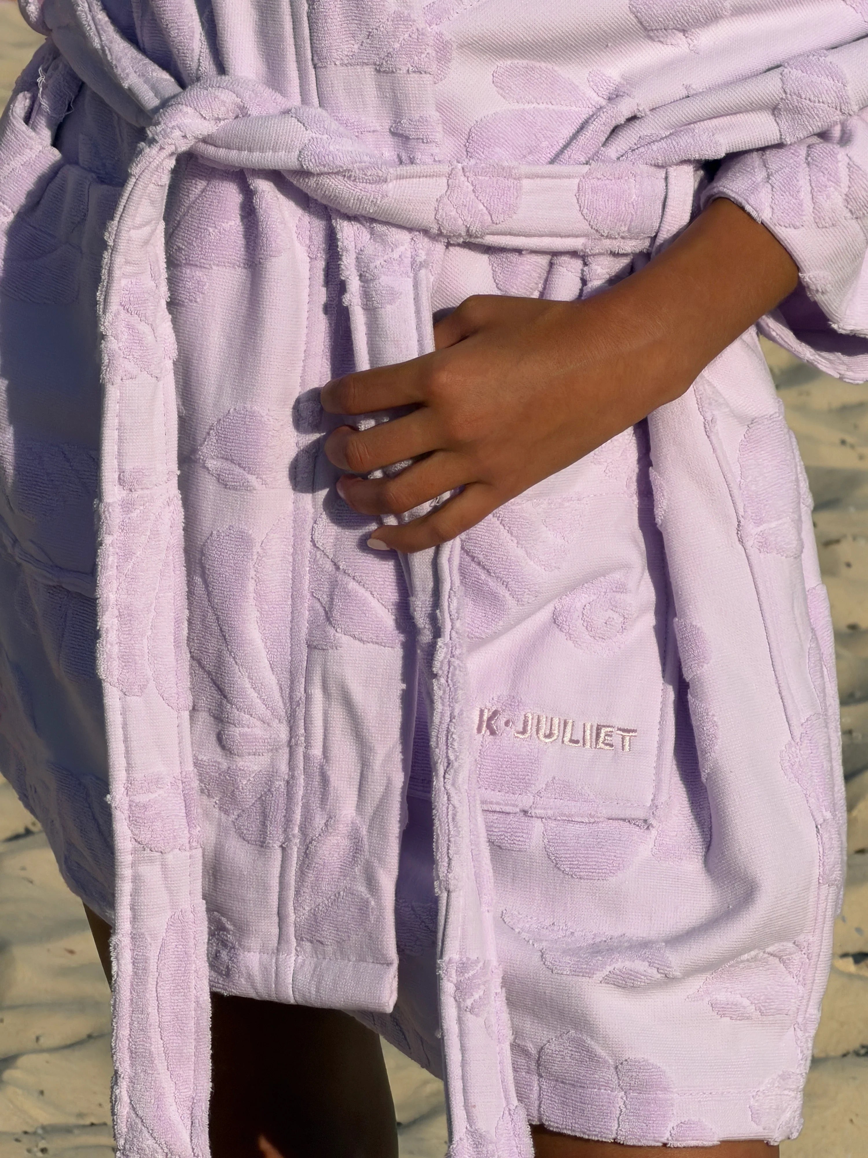 Lilac Cotton Beach & Bathrobe