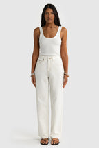 Willow Denim Relaxed Jean White