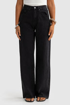 Willow Denim Wide Leg Jean Washed Black