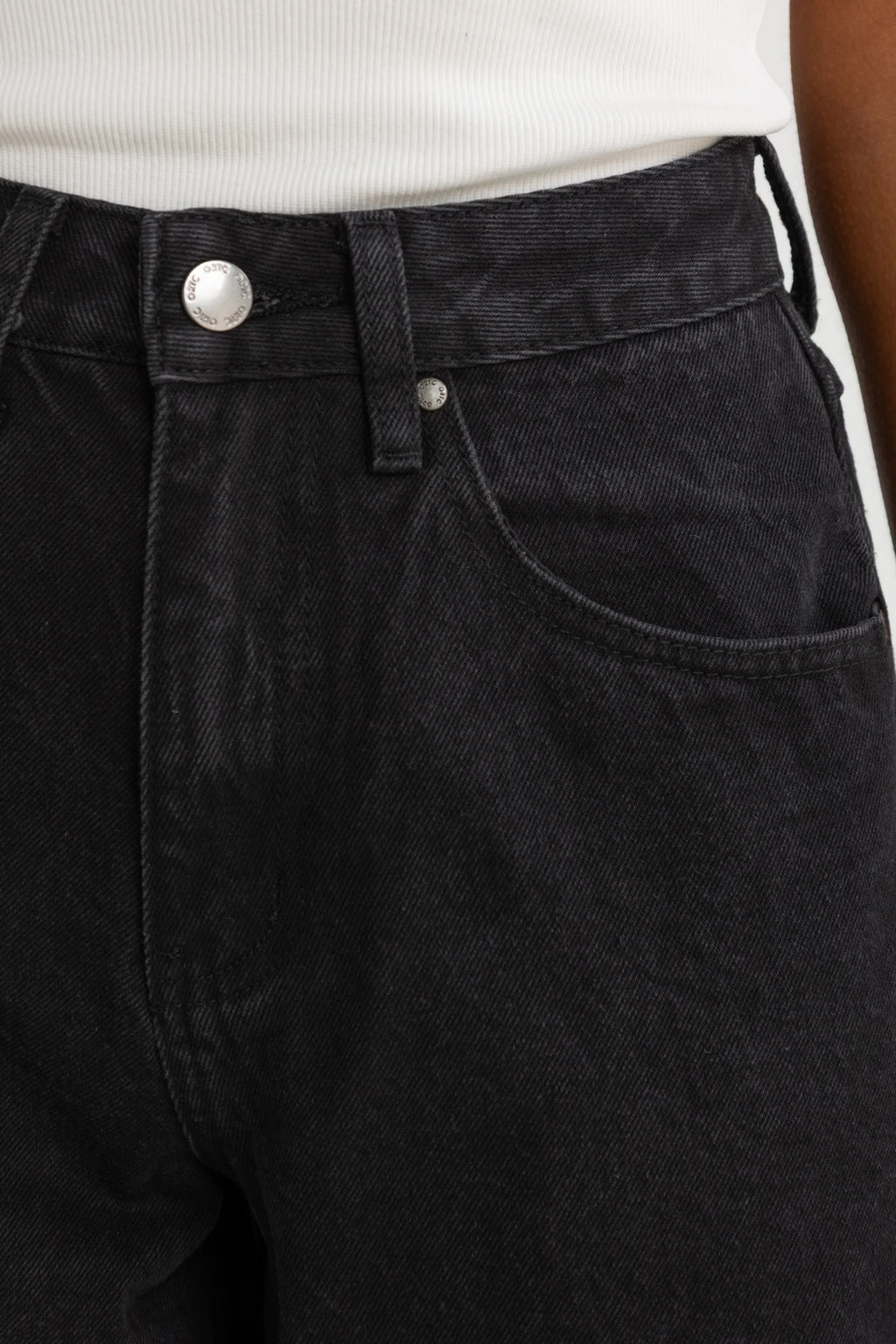 Willow Denim Wide Leg Jean Washed Black
