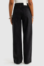 Willow Denim Wide Leg Jean Washed Black