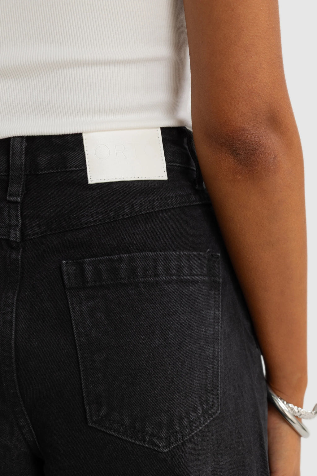 Willow Denim Wide Leg Jean Washed Black