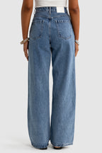 Willow Denim Wide Leg Jean Mid Blue