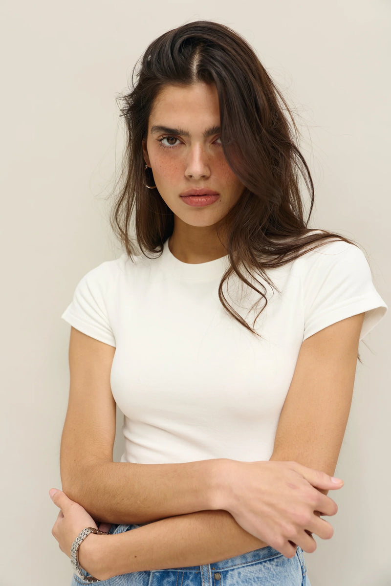 Evie Fitted T-Shirt White