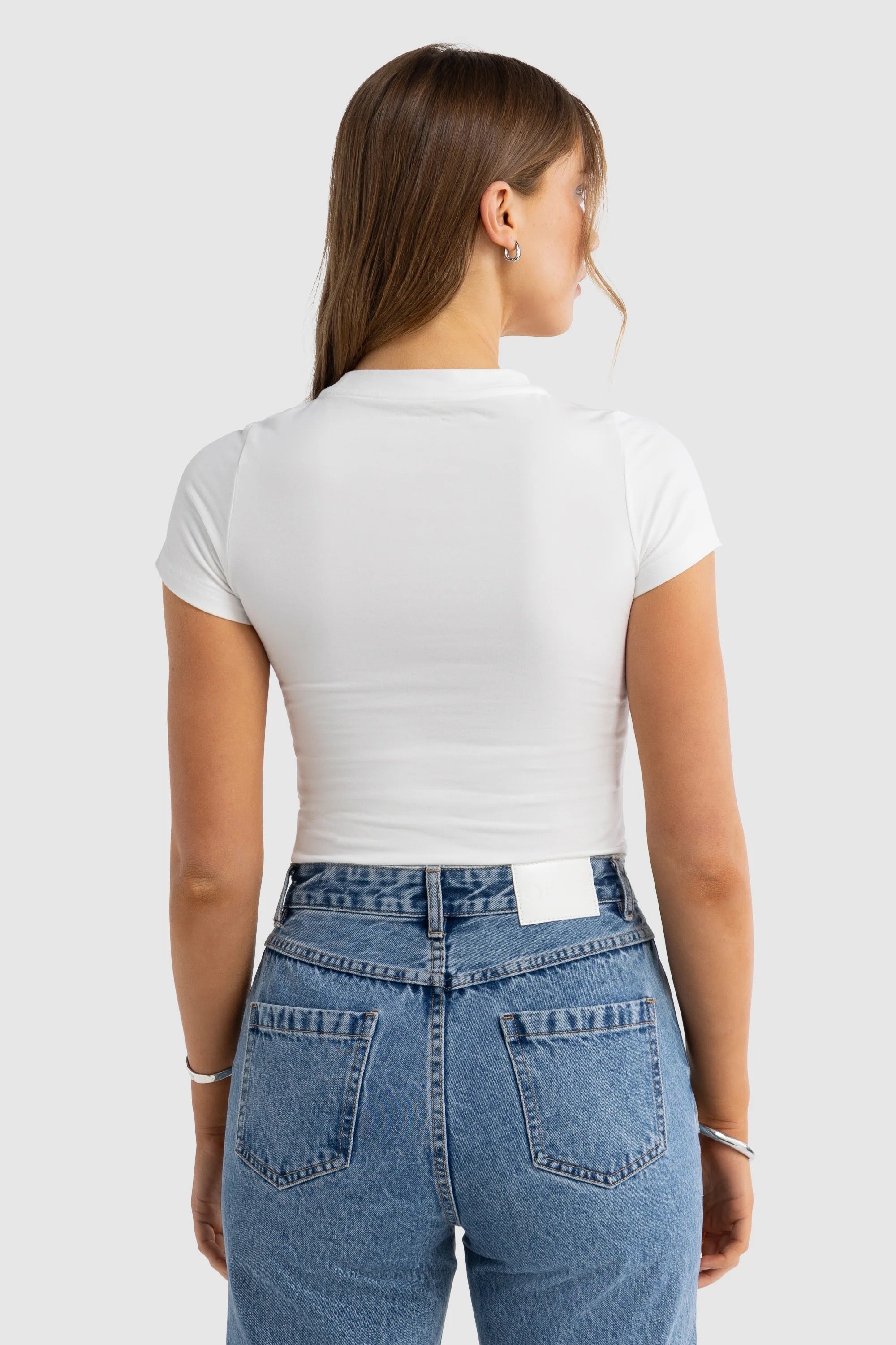 Evie Fitted T-Shirt White