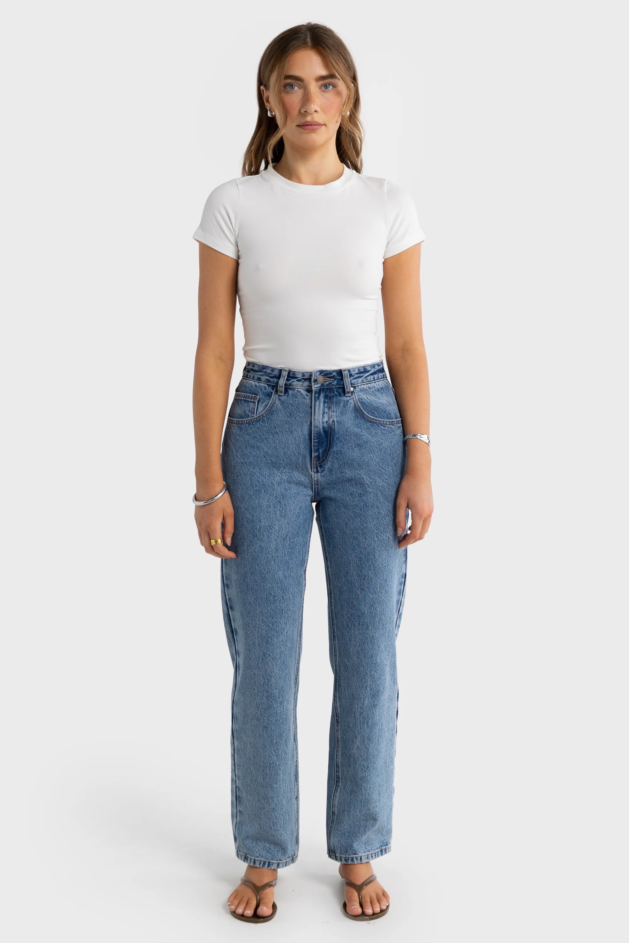 Evie Fitted T-Shirt White