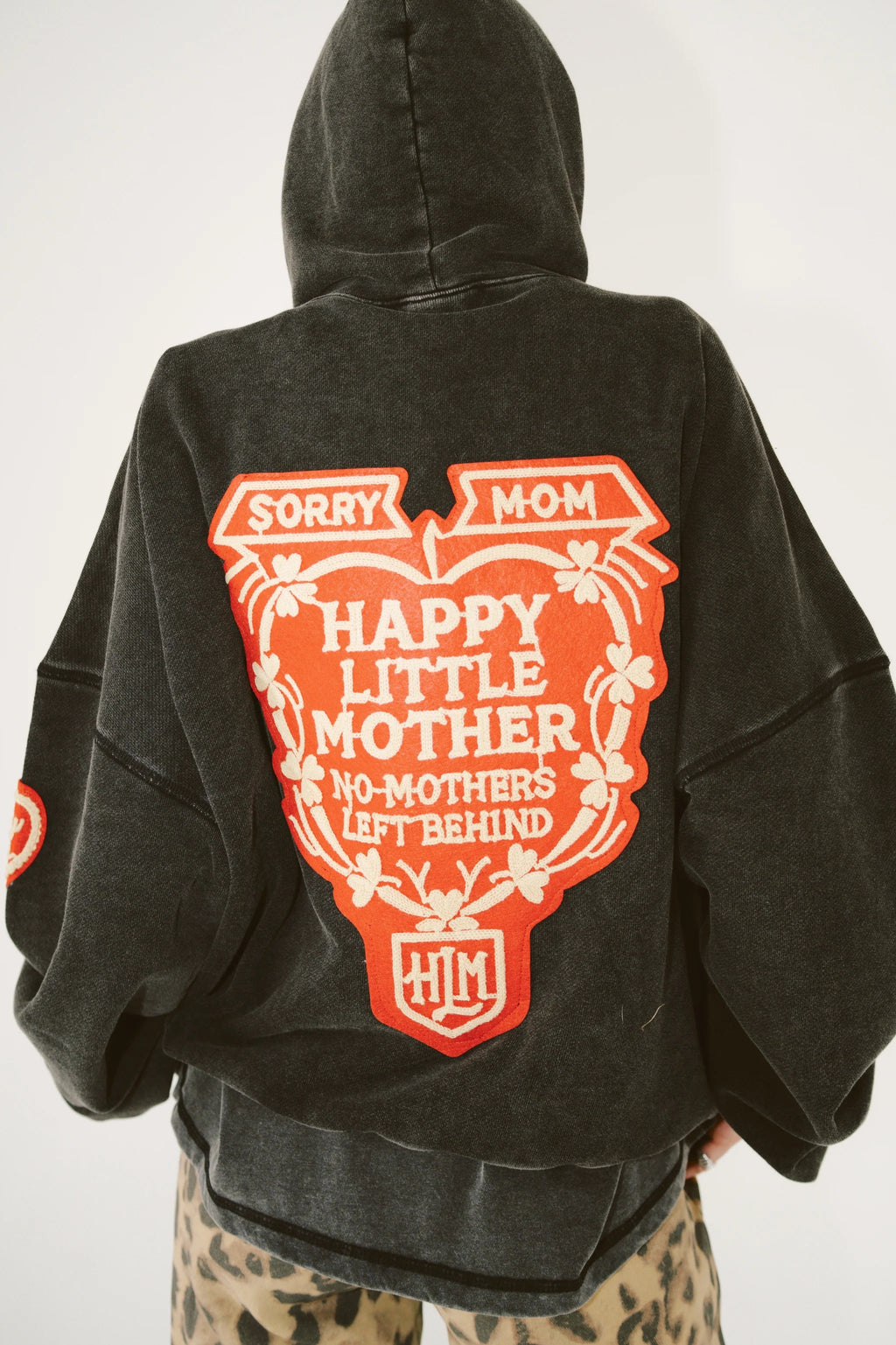 SORRY MOM HOODIE - Black