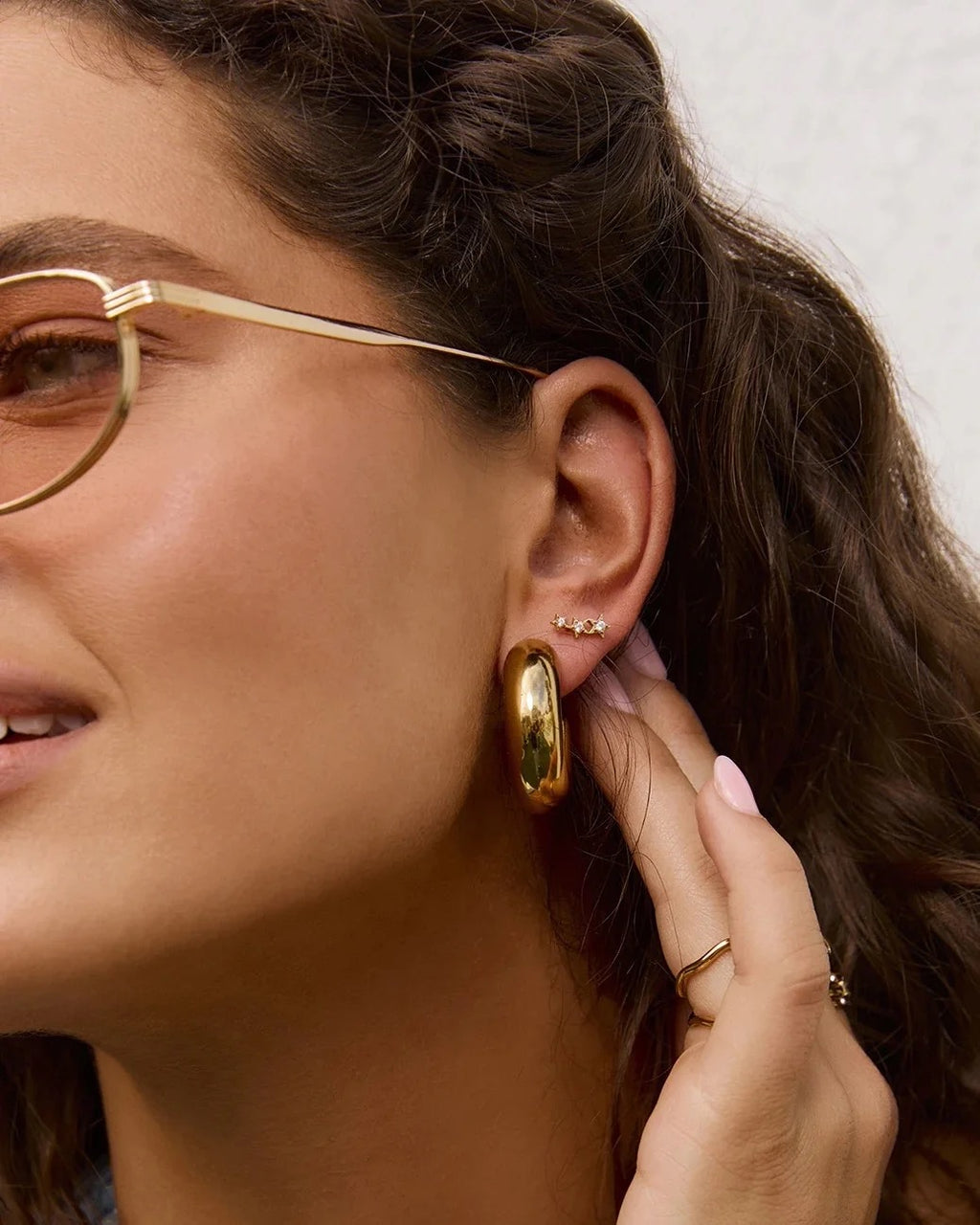 Astra Triple Star Earrings