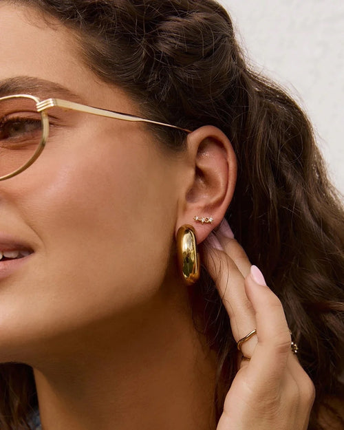 Astra Triple Star Earrings