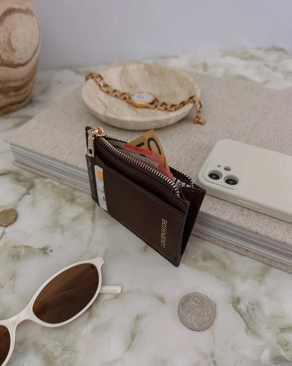 Cara Cardholder - Chocolate