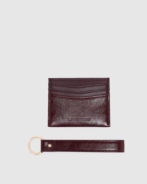 Ada Cardholder - Burgundy Patent
