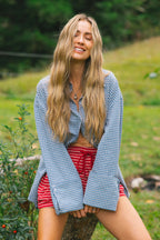 CLASSIC CHECK SHIRT - Cobalt