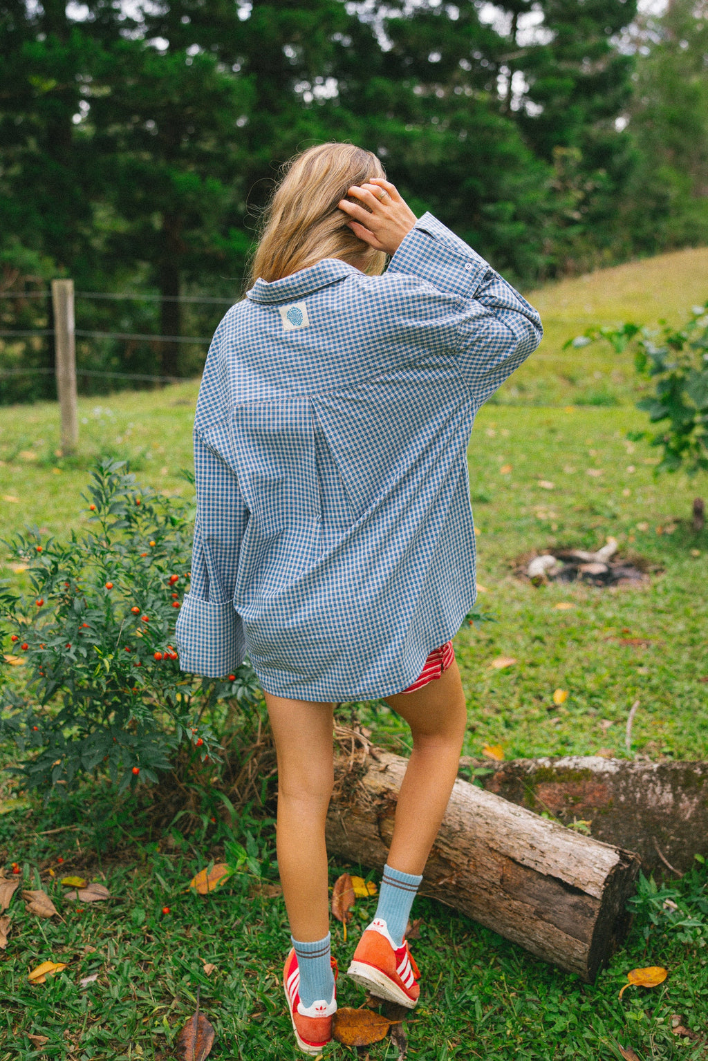 CLASSIC CHECK SHIRT - Cobalt