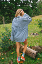 CLASSIC CHECK SHIRT - Cobalt