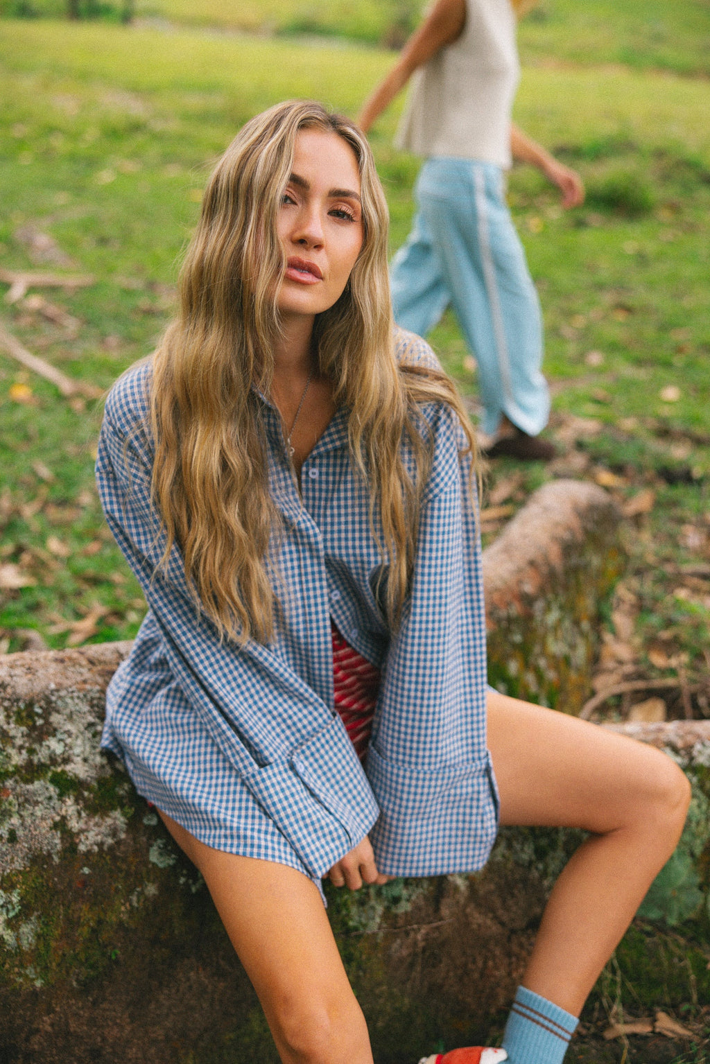 CLASSIC CHECK SHIRT - Cobalt