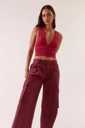LONI TOP - BERRY