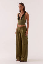 LONI TOP - OLIVE