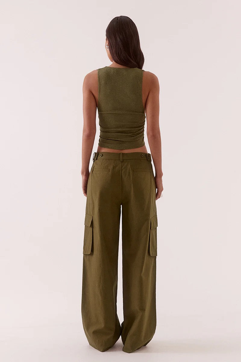 LONI TOP - OLIVE