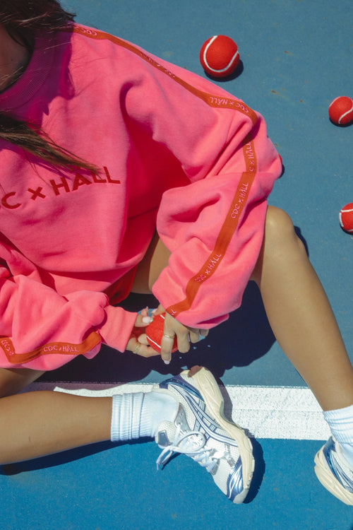 CDC X HALL CLOUD SWEATER - PEONY PINK