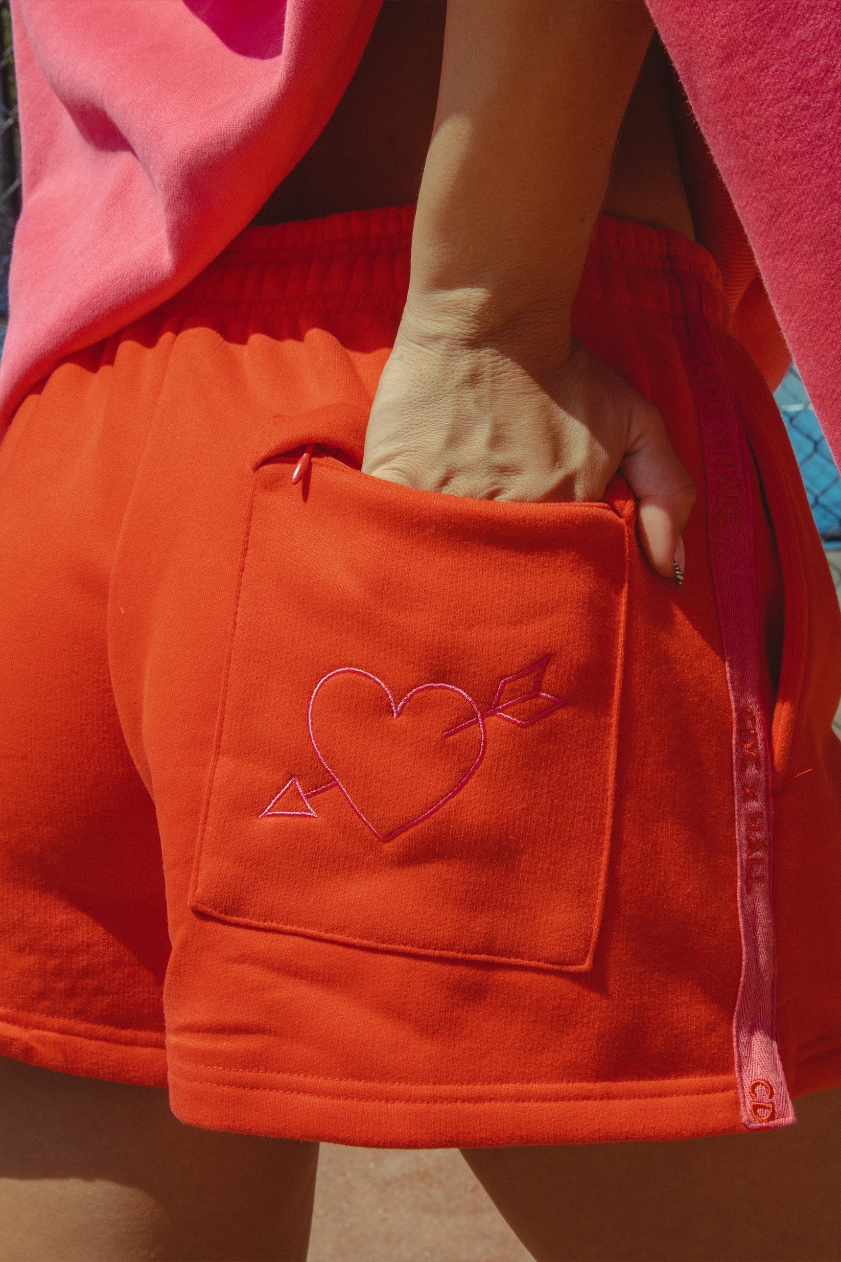 CDC X HALL CLOUD SHORTS - CHERRY RED